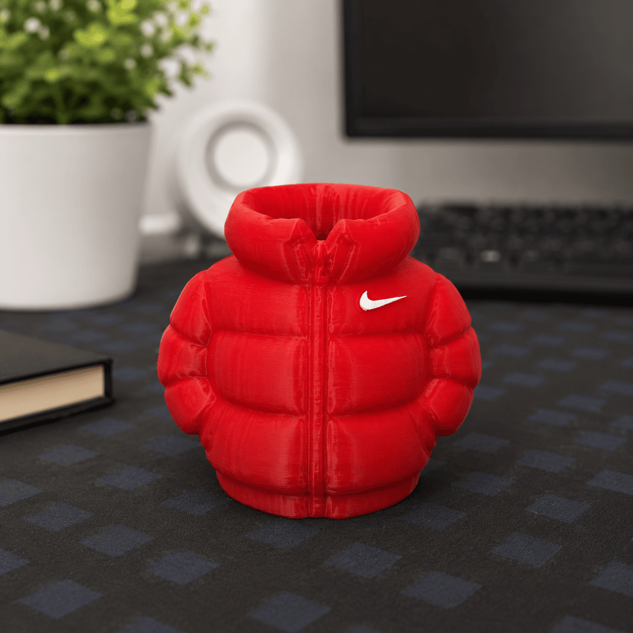 Puffer Jacket Pen Holder
