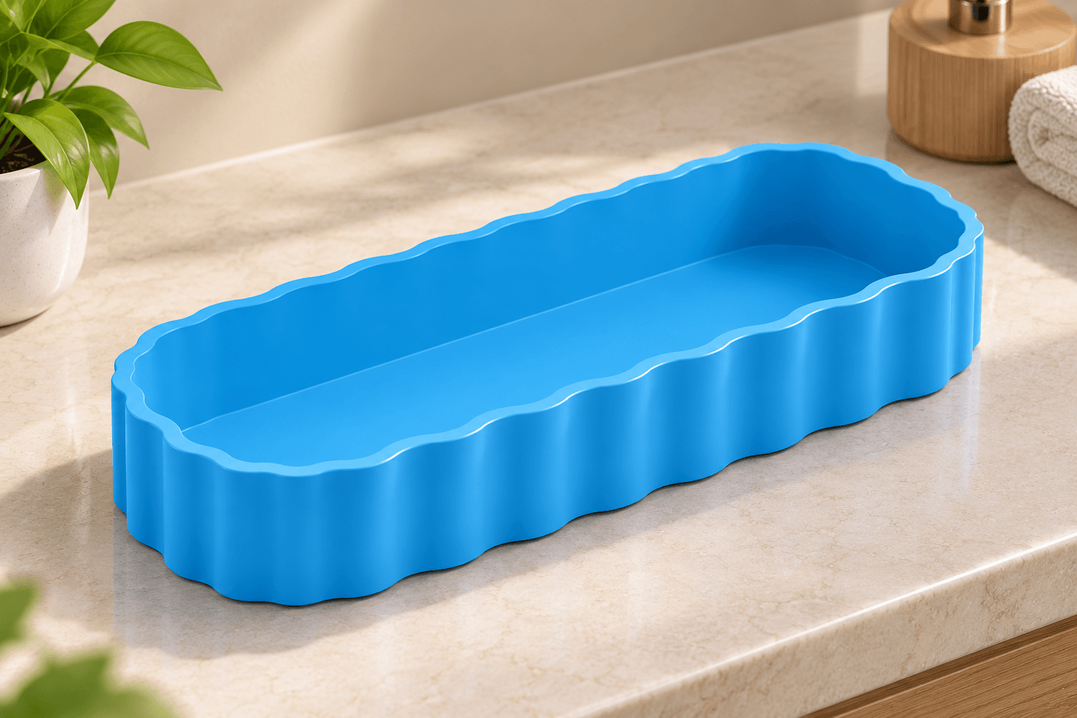 Aesthetic Wavy Multipurpose Organizer Tray